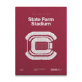 Arizona Football Stadium Bold Canvas Art