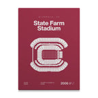 Arizona Football Stadium Bold Canvas Art