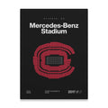 Atlanta Football Stadium Bold Canvas Art