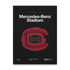 Atlanta Football Stadium Bold Canvas Art
