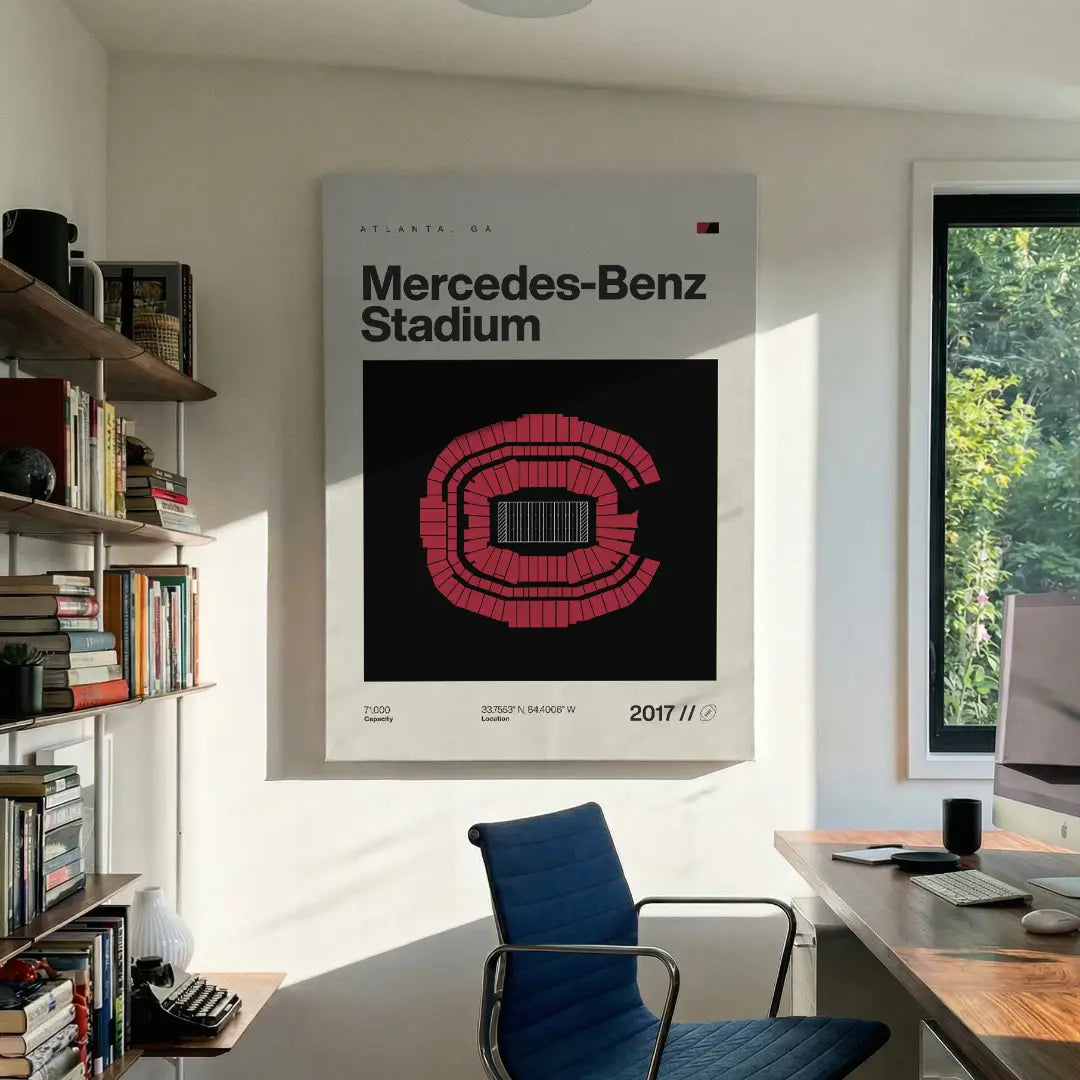 Atlanta Football Stadium Canvas Art