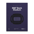 Baltimore Football Stadium Bold Canvas Art