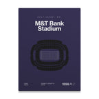 Baltimore Football Stadium Bold Canvas Art