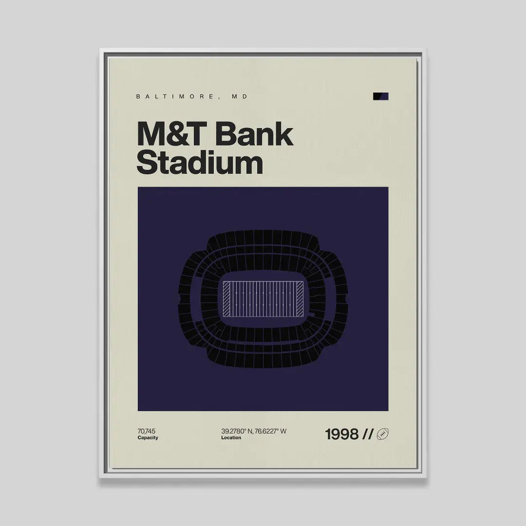 Baltimore Football Stadium Canvas Art