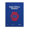 Buffalo Football Retro Stadium Bold Canvas Art