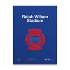 Buffalo Football Retro Stadium Bold Canvas Art