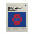 Buffalo Football Retro Stadium Canvas Art