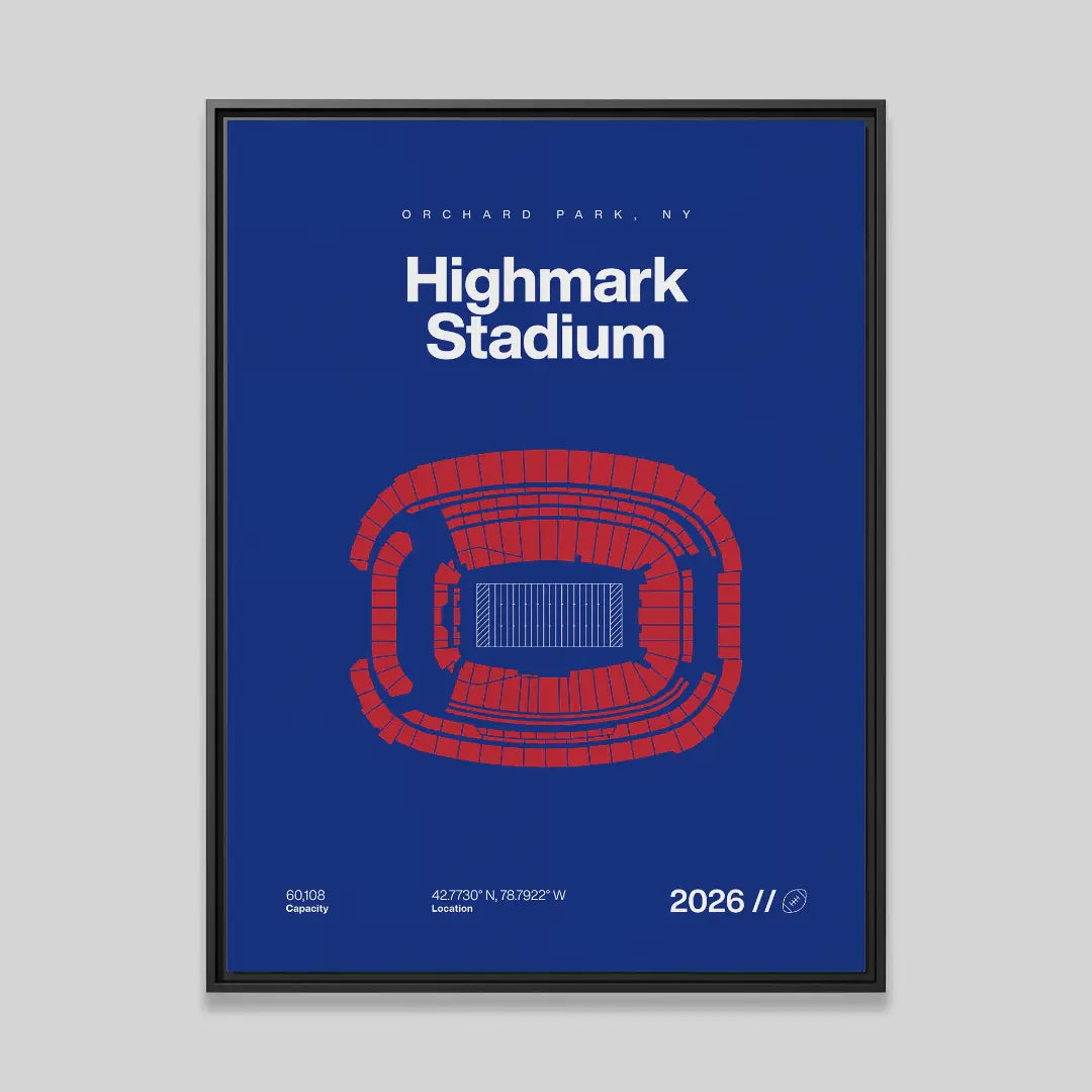 Buffalo Football Stadium Bold Canvas Art