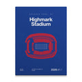 Buffalo Football Stadium Bold Canvas Art