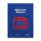 Buffalo Football Stadium Bold Canvas Art