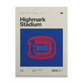 Buffalo Football Stadium Canvas Art