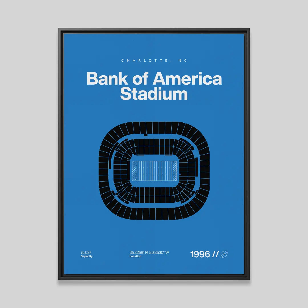 Carolina Football Stadium Bold Canvas Art