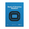 Carolina Football Stadium Bold Canvas Art