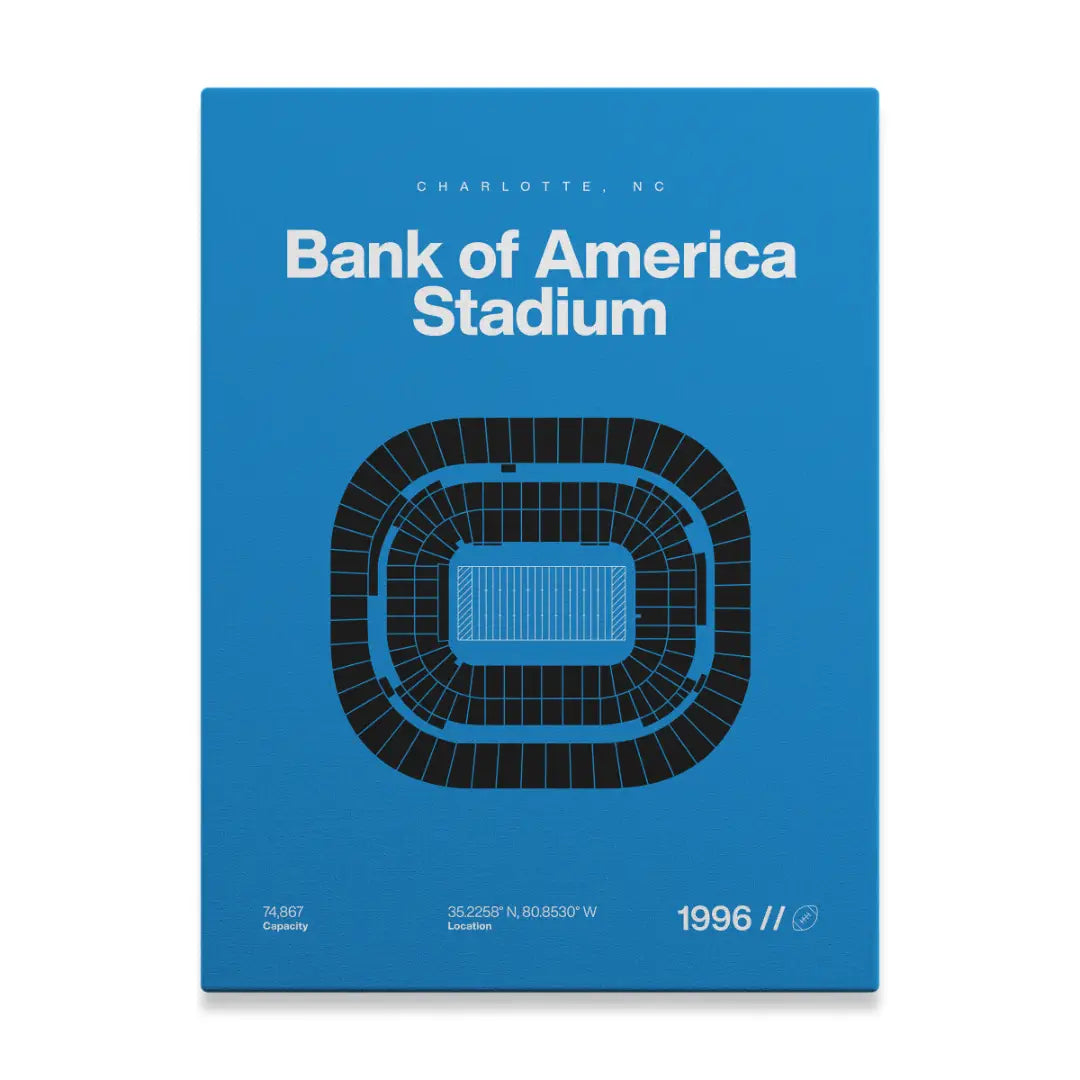 Carolina Football Stadium Bold Canvas Art