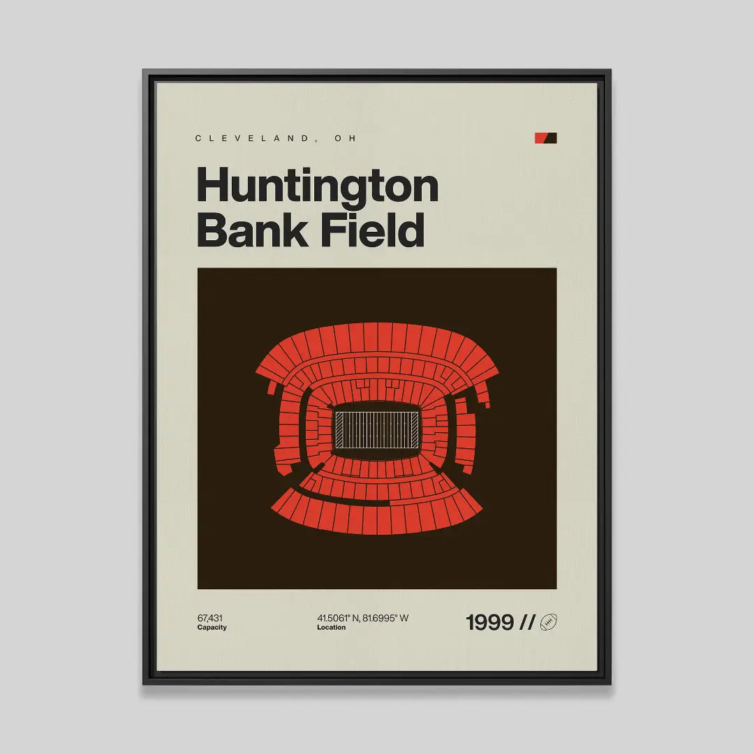 Cleveland Football Stadium Canvas Art