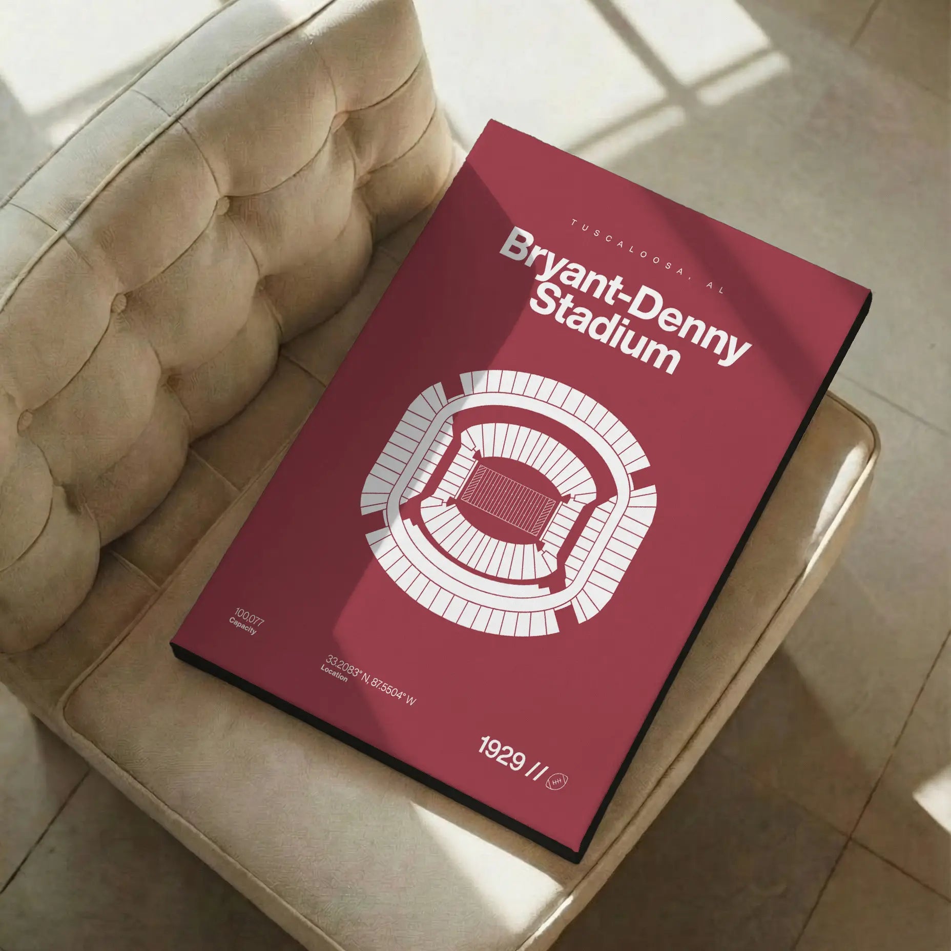 Alabama College Football Stadium Bold Canvas Art