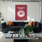Alabama College Football Stadium Bold Canvas Art