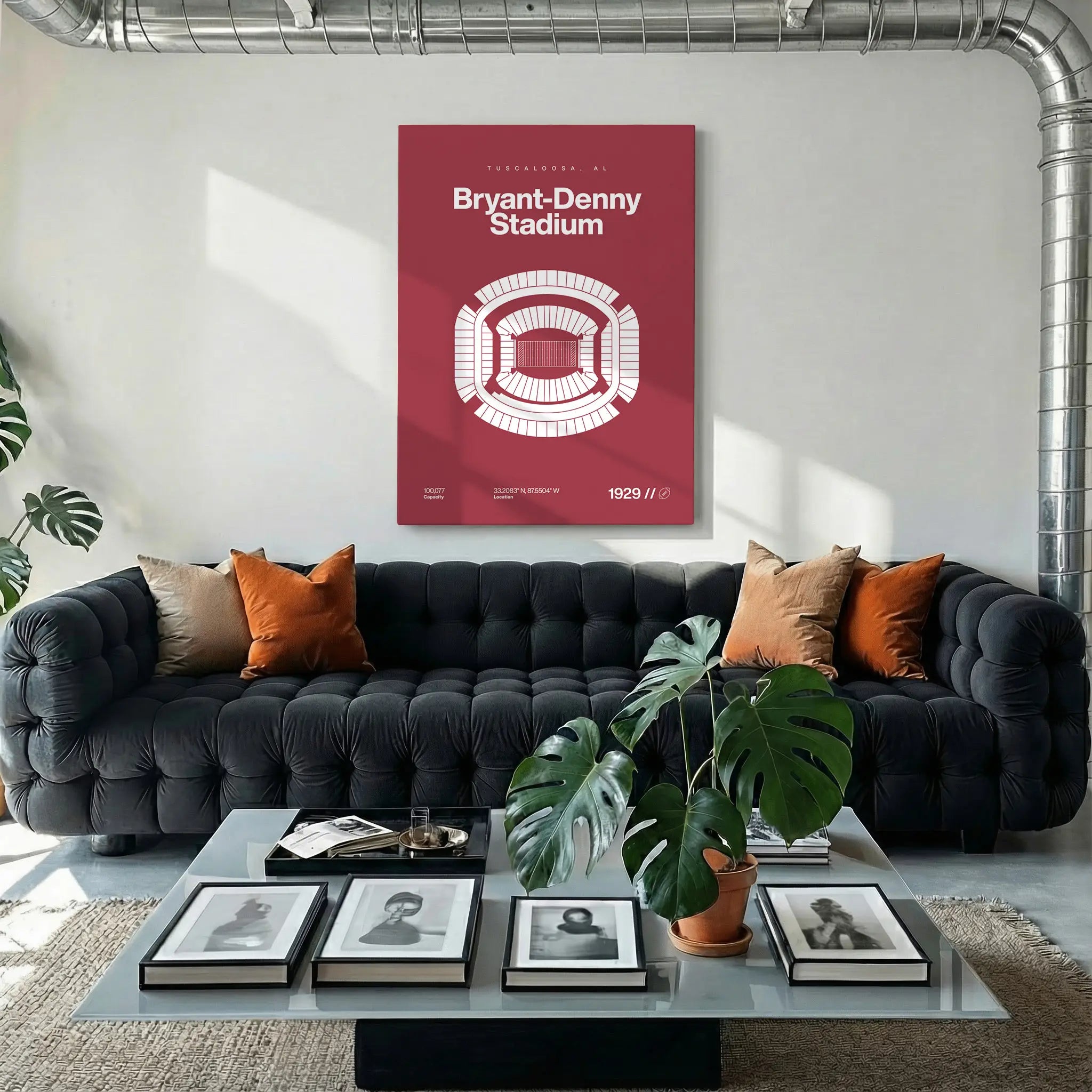 Alabama College Football Stadium Bold Canvas Art