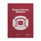 Alabama College Football Stadium Bold Canvas Art