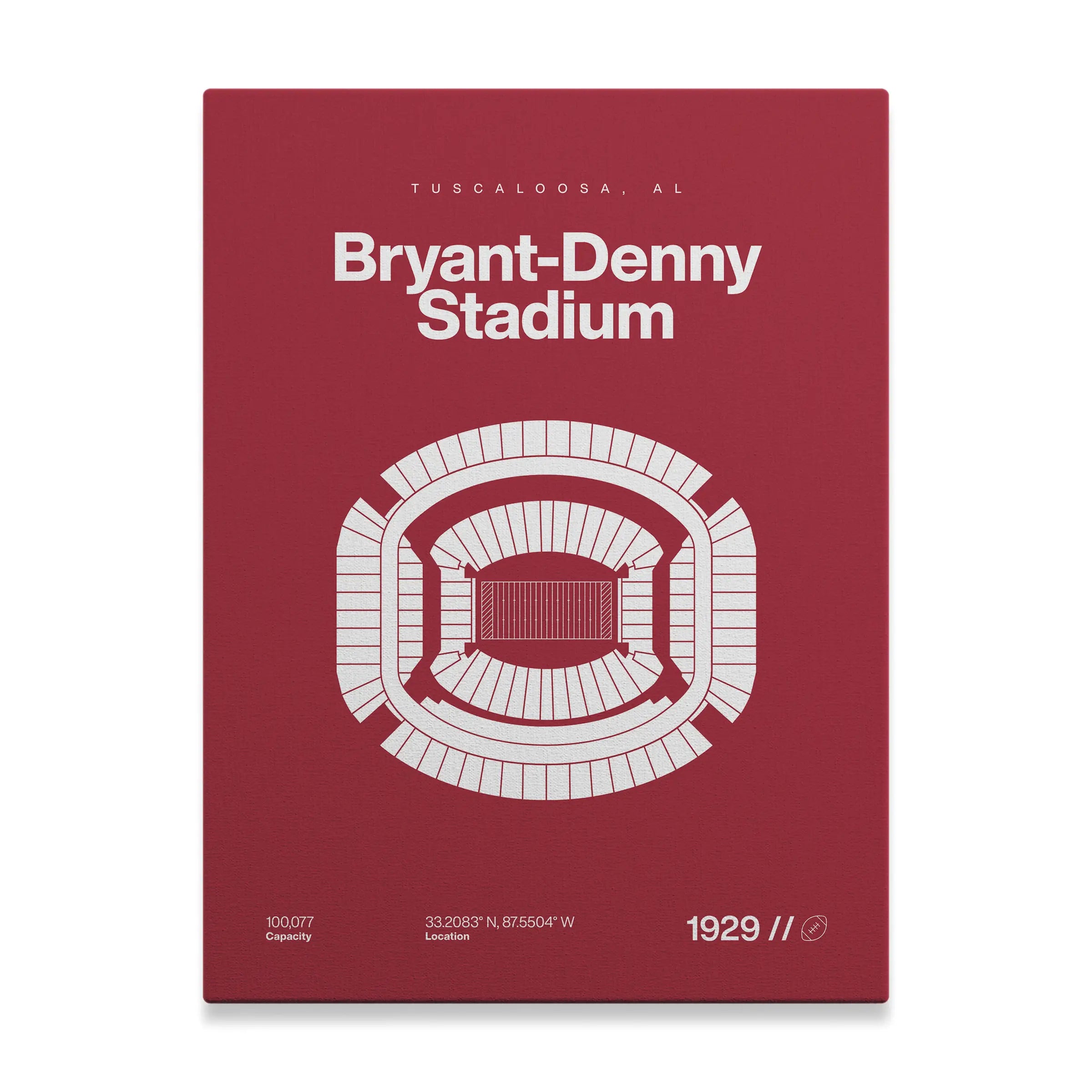 Alabama College Football Stadium Bold Canvas Art