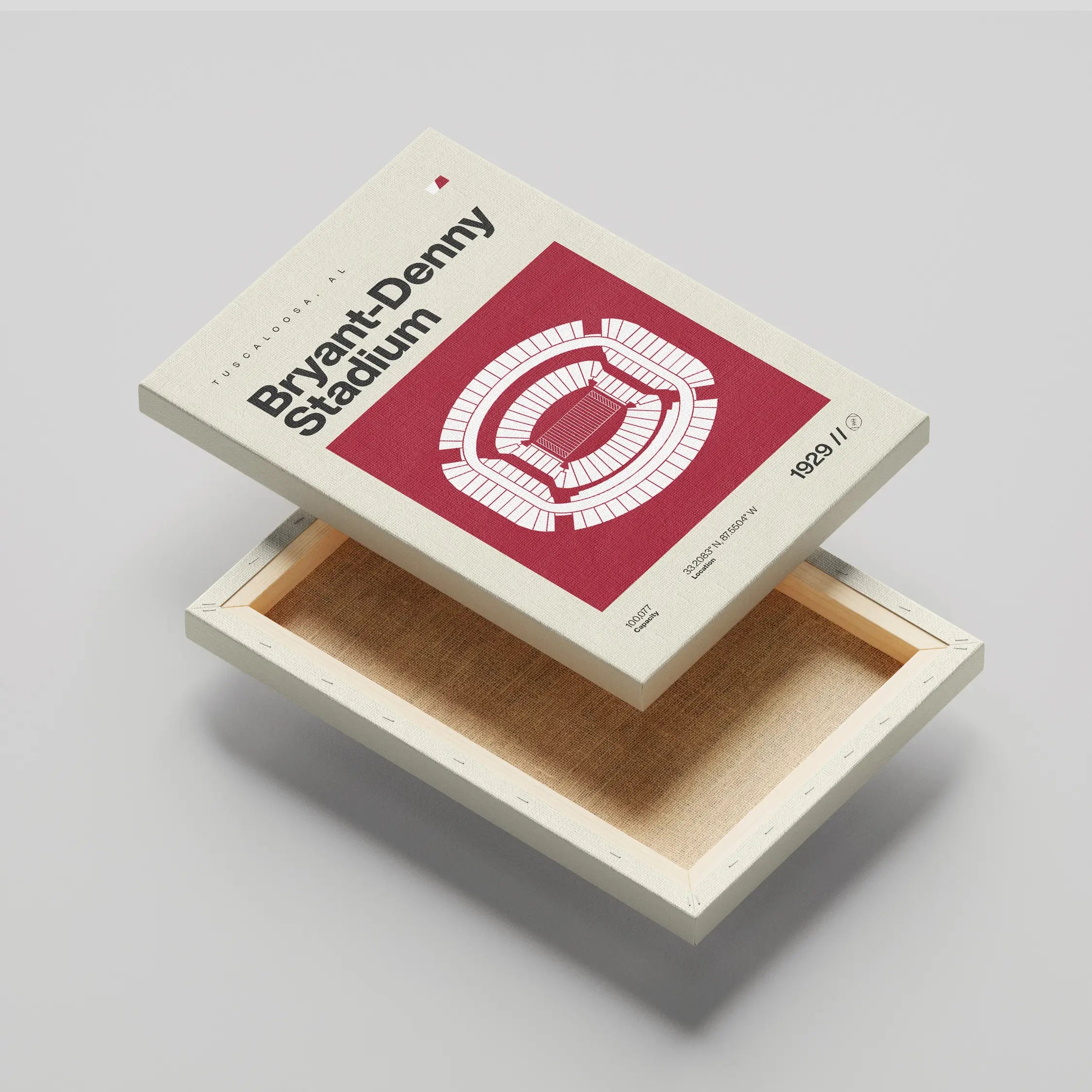Alabama College Football Stadium Canvas Art