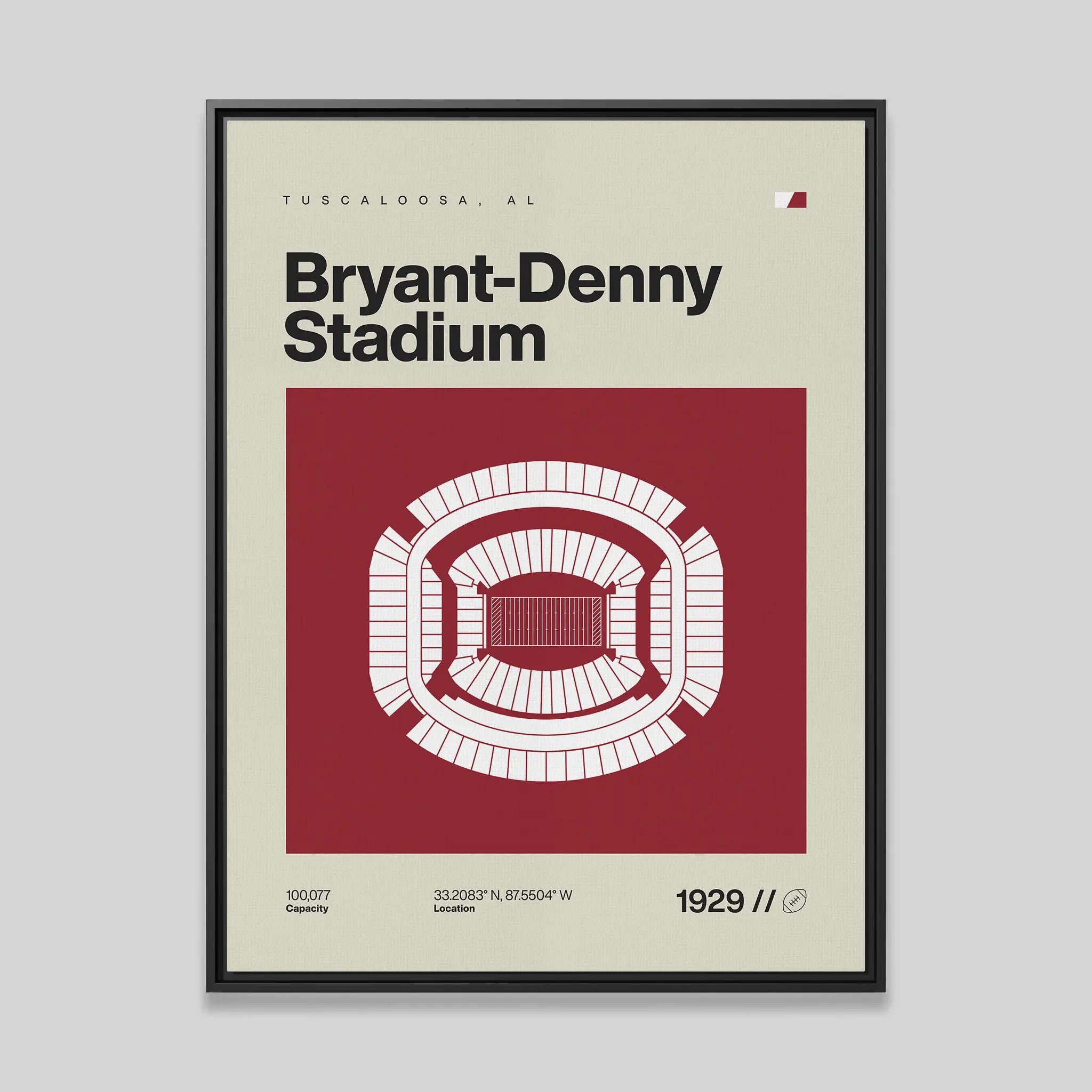 Alabama College Football Stadium Canvas Art
