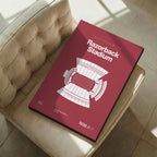 Arkansas College Football Stadium Bold Canvas Art