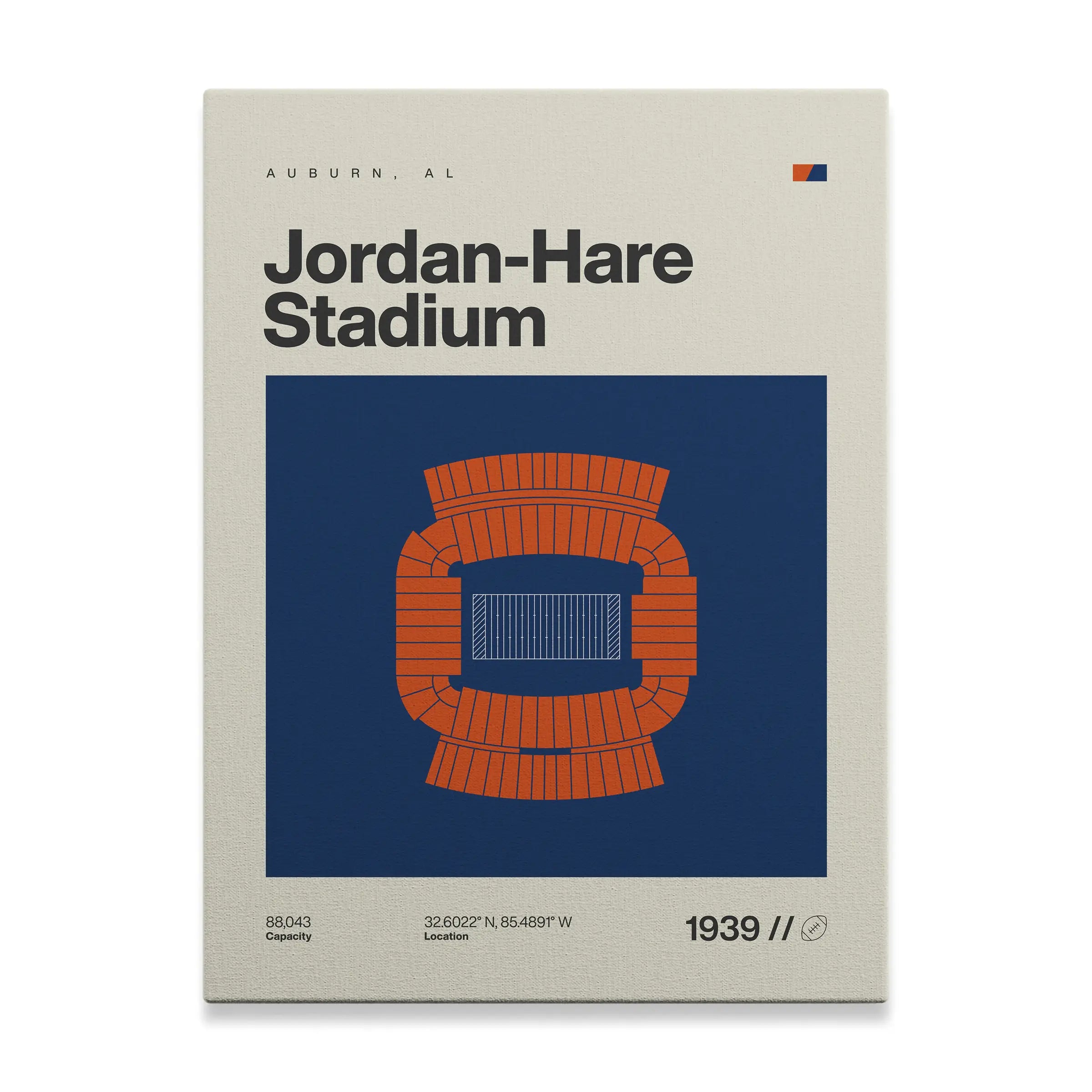Auburn College Football Stadium Canvas Art