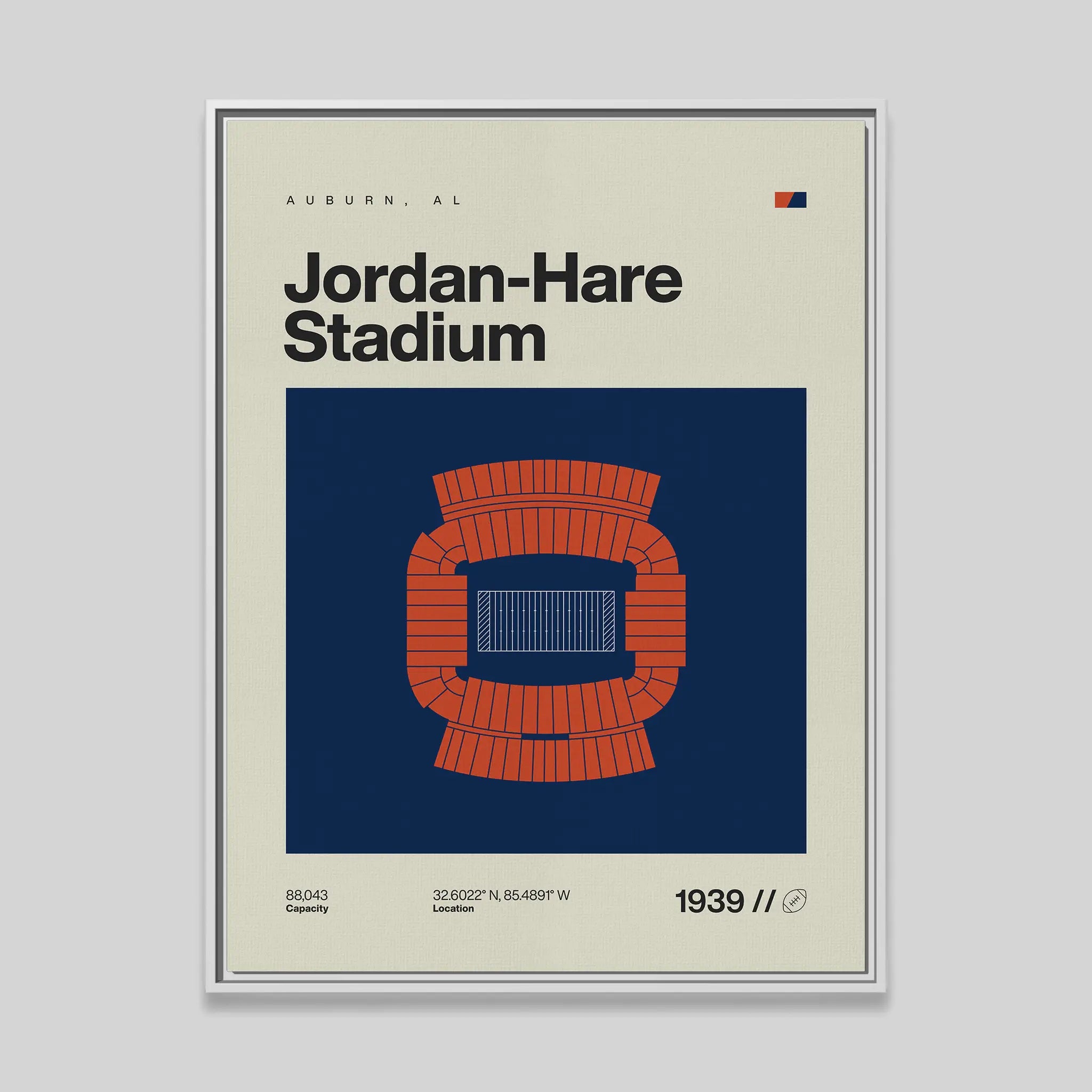 Auburn College Football Stadium Canvas Art