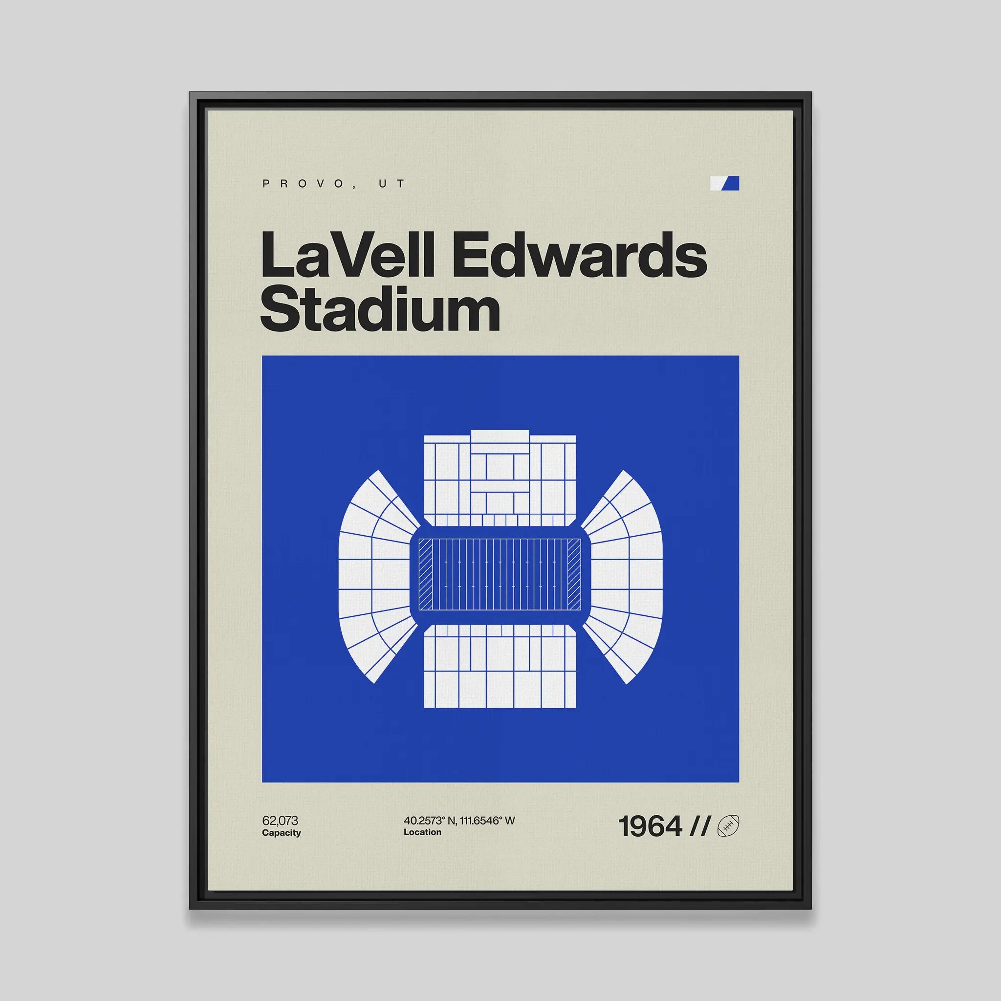 Provo College Football Stadium Canvas Art
