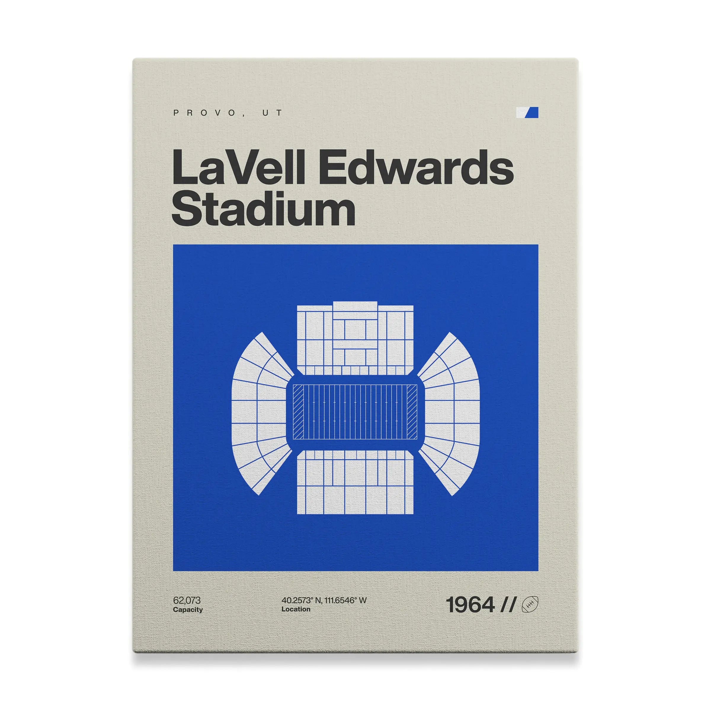 Provo College Football Stadium Canvas Art