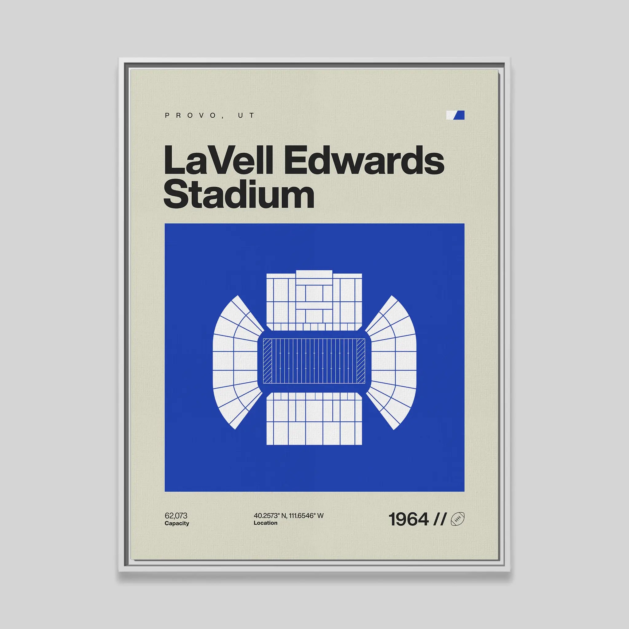 Provo College Football Stadium Canvas Art