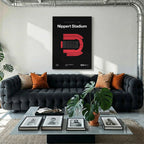 Cincinnati College Football Stadium Bold Canvas Art
