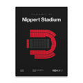 Cincinnati College Football Stadium Bold Canvas Art
