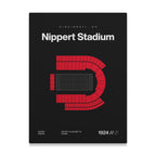 Cincinnati College Football Stadium Bold Canvas Art