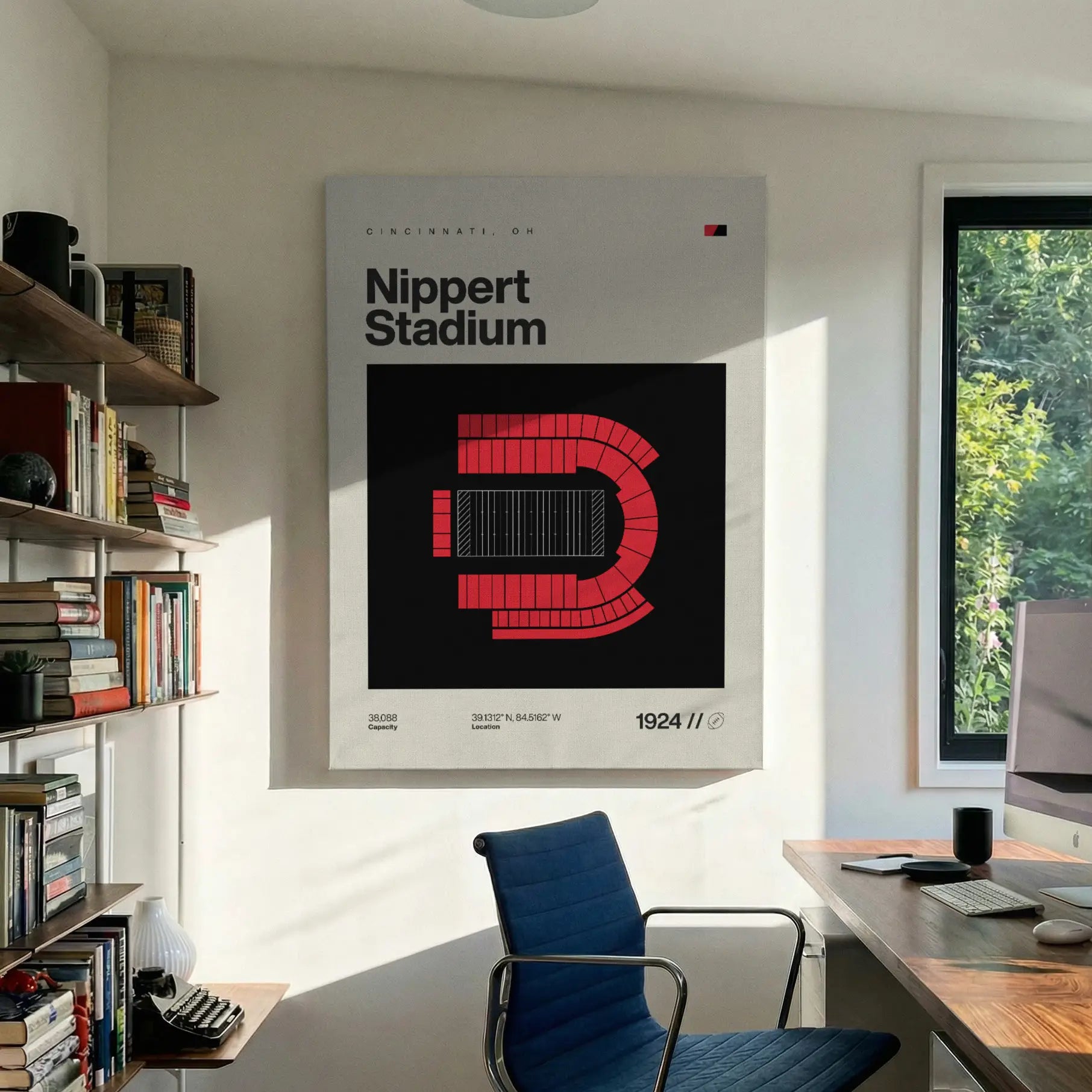 Cincinnati College Football Stadium Canvas Art