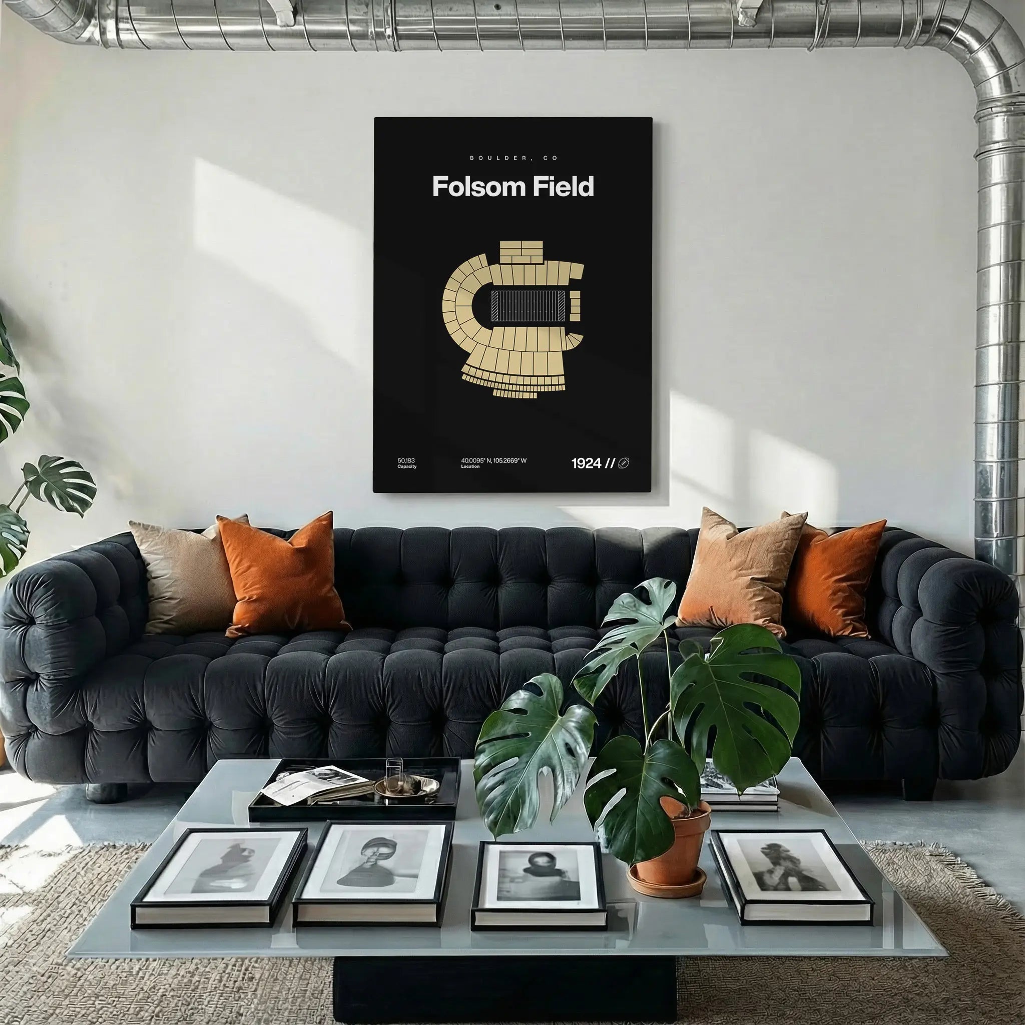 Colorado College Football Stadium Bold Canvas Art