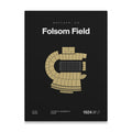 Colorado College Football Stadium Bold Canvas Art