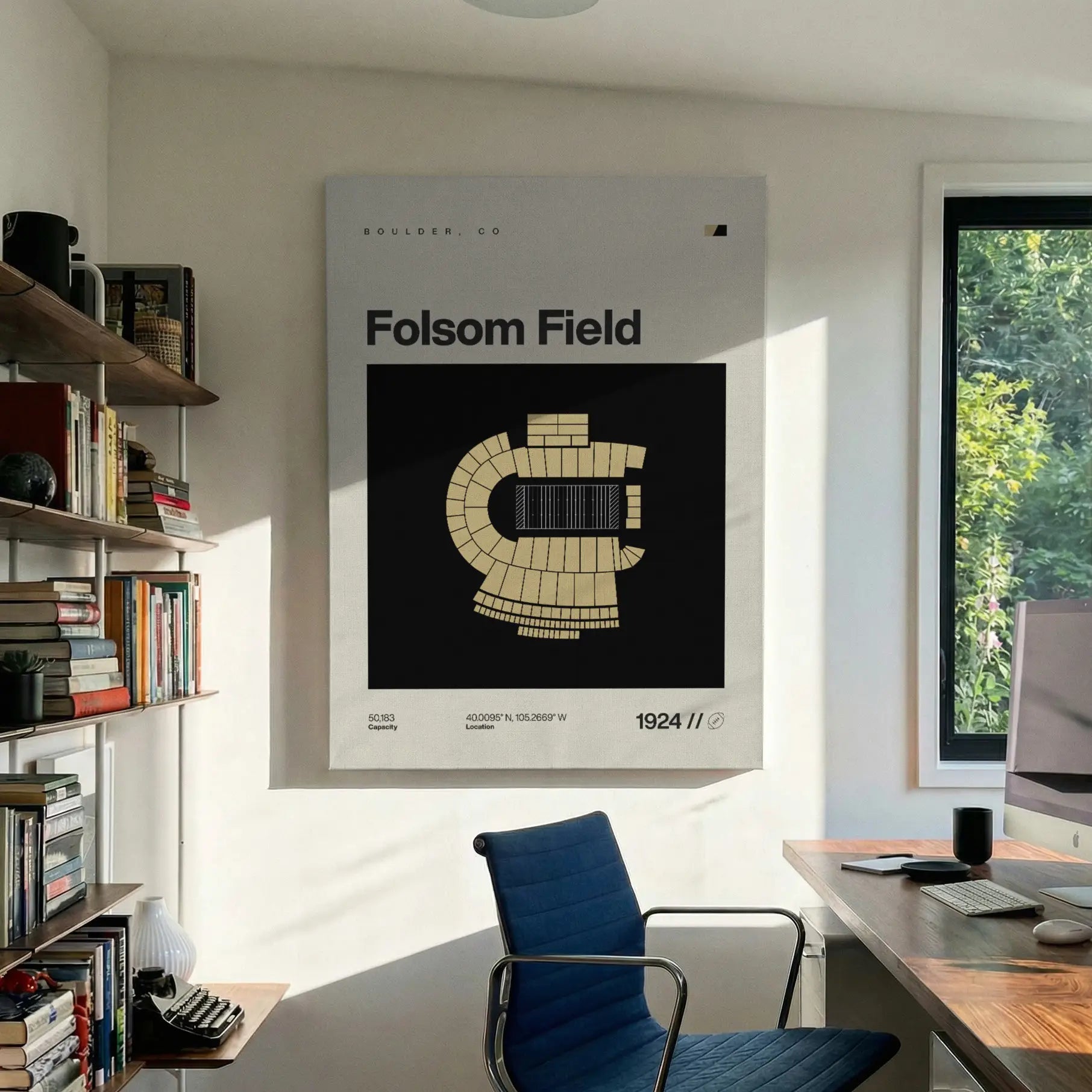 Colorado College Football Stadium Canvas Art