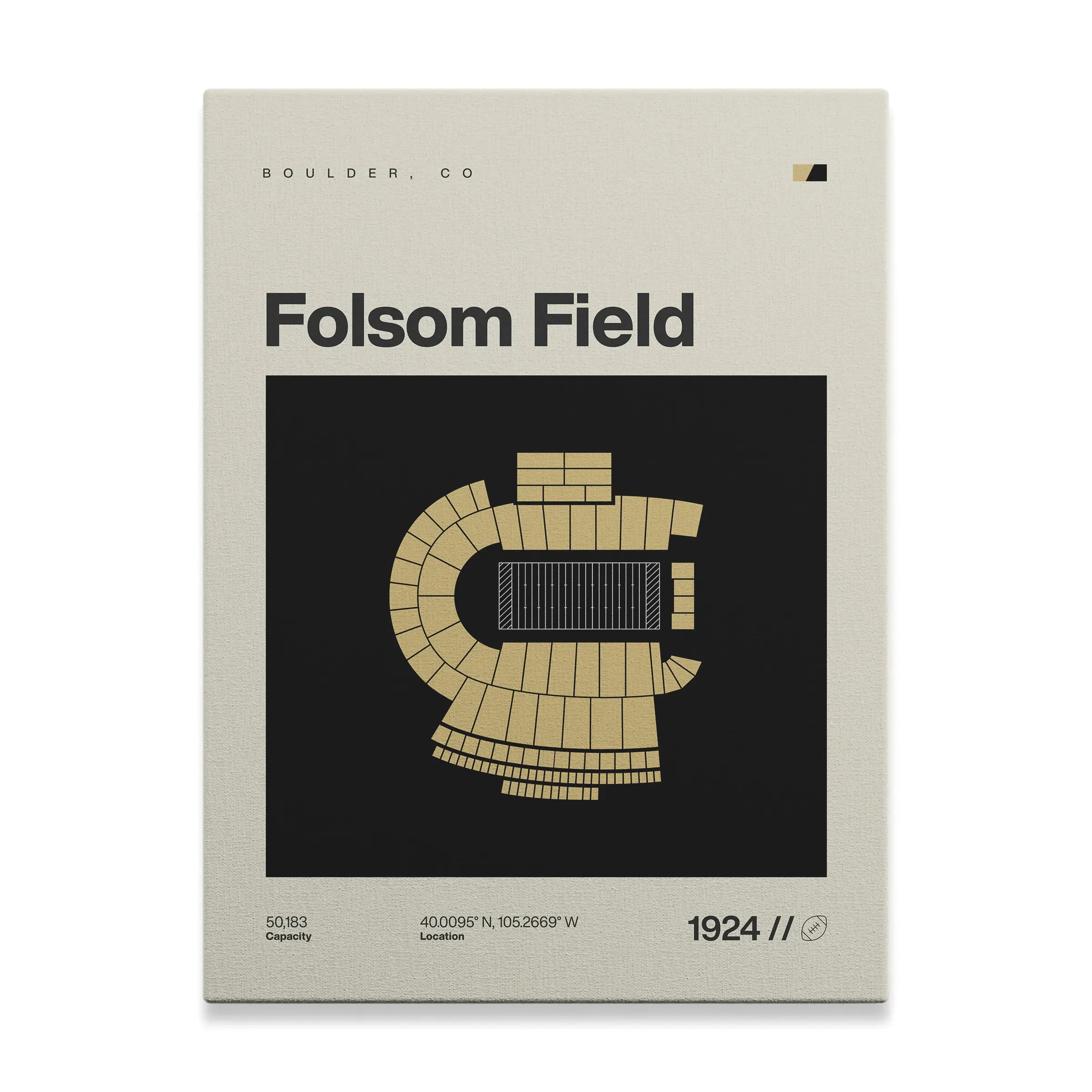 Colorado College Football Stadium Canvas Art