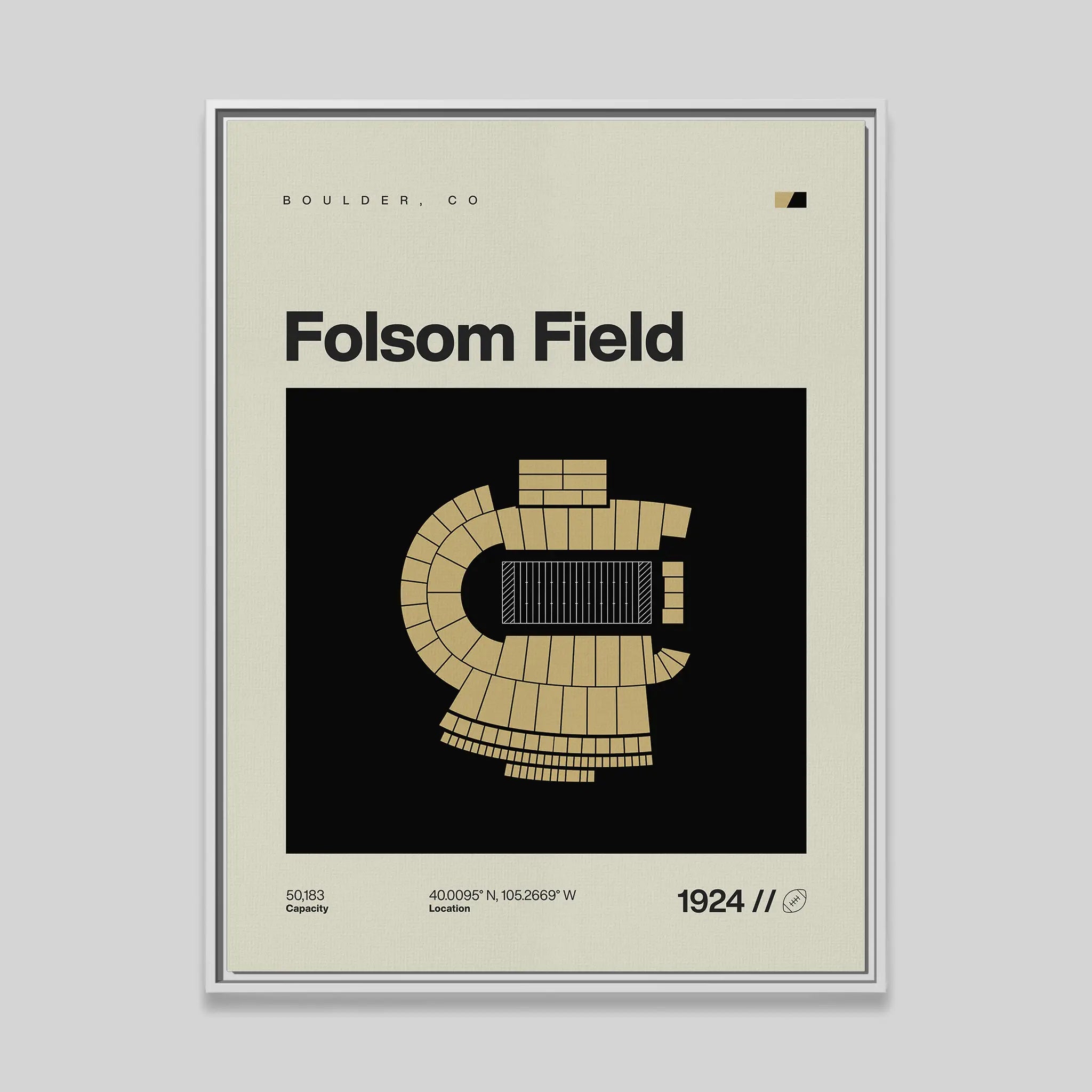 Colorado College Football Stadium Canvas Art