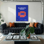 Florida College Football Stadium Bold Canvas Art