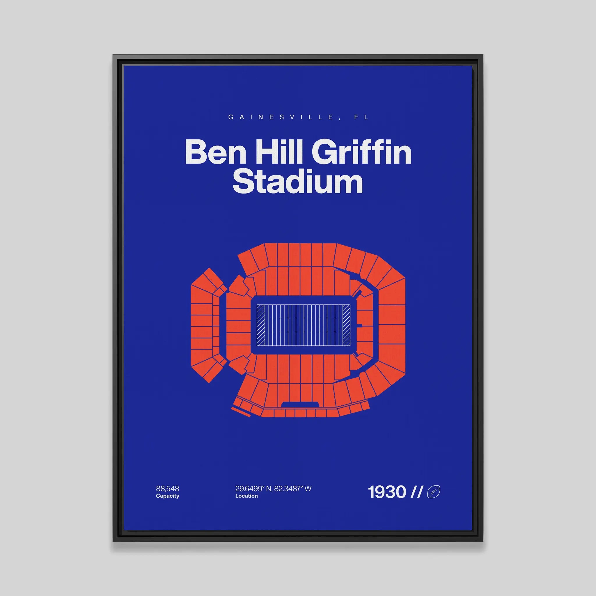 Florida College Football Stadium Bold Canvas Art