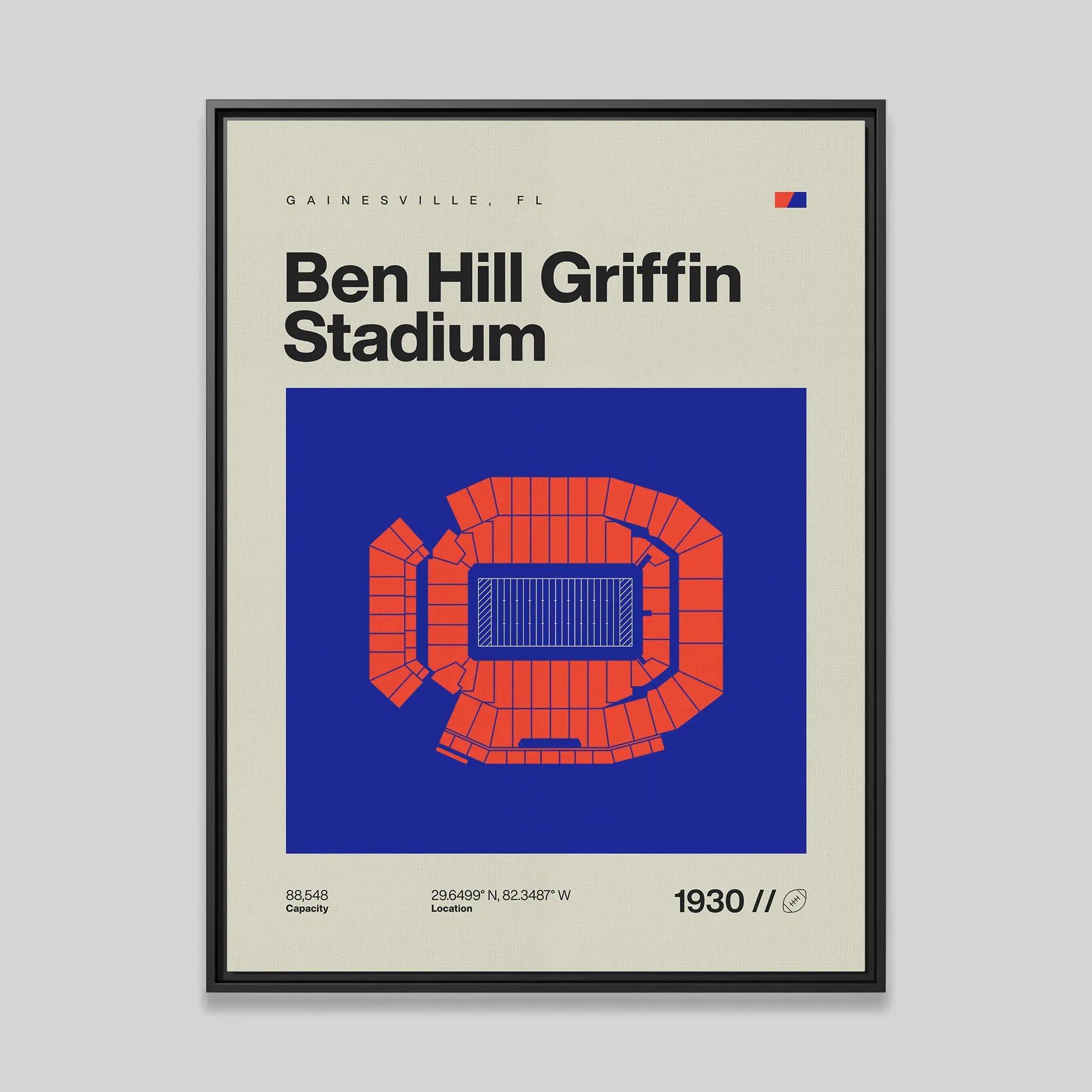 Florida College Football Stadium Canvas Art