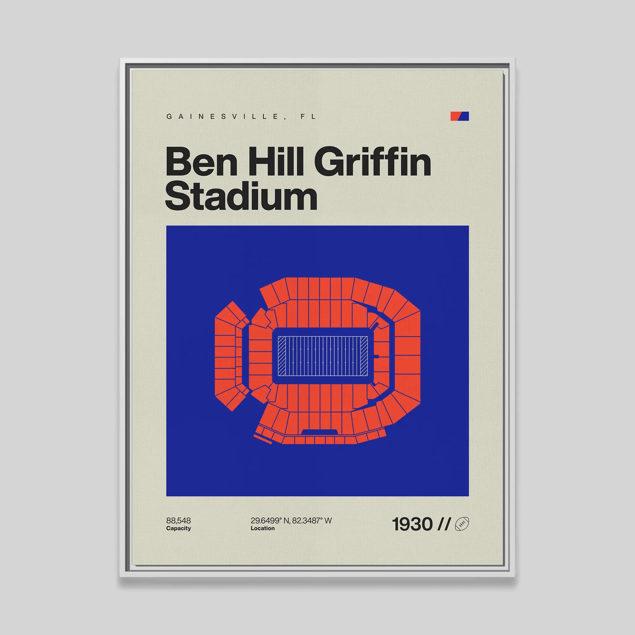 Florida College Football Stadium Canvas Art