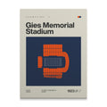 Illinois College Football Stadium Canvas Art