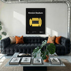 Iowa College Football Stadium Bold Canvas Art