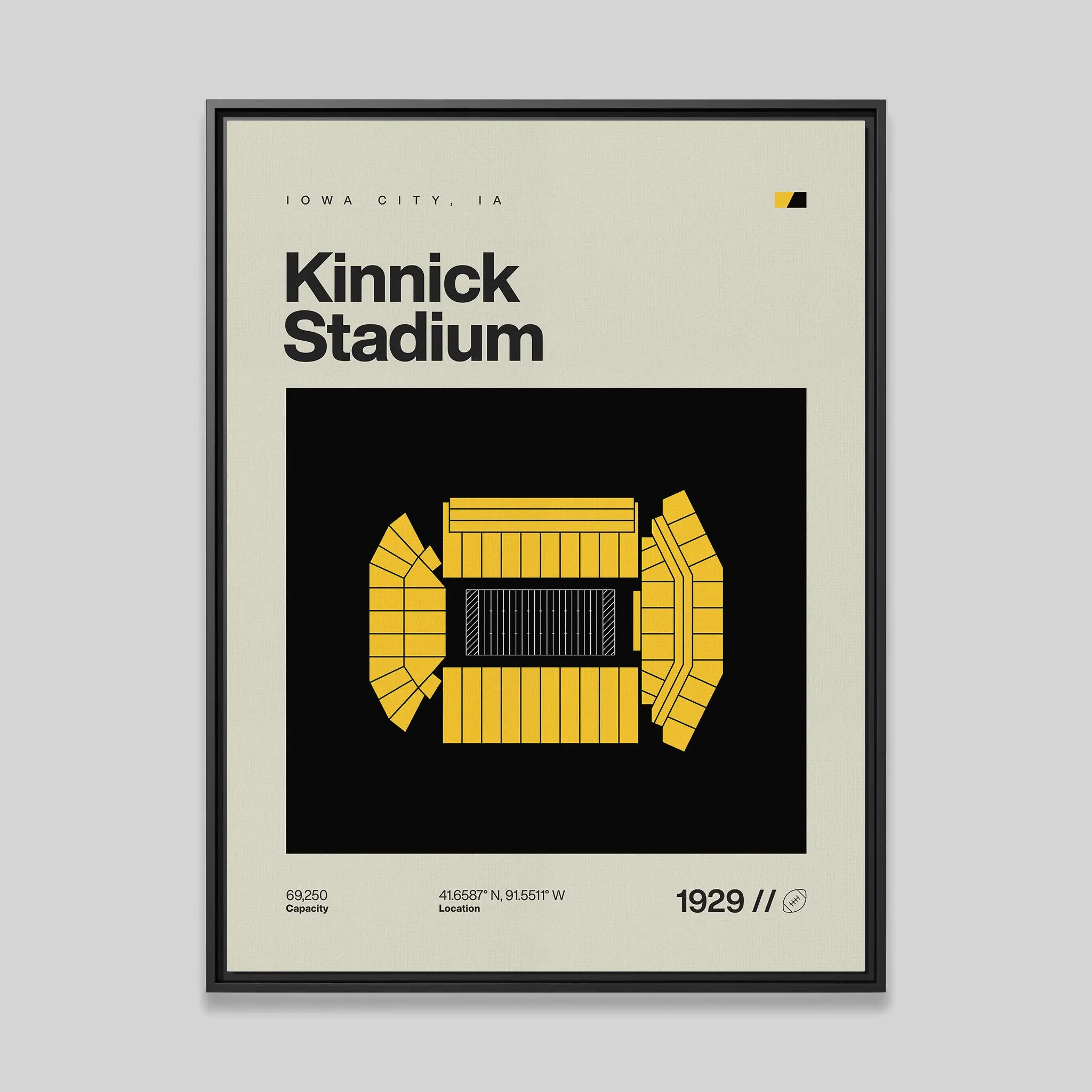 Iowa College Football Stadium Canvas Art