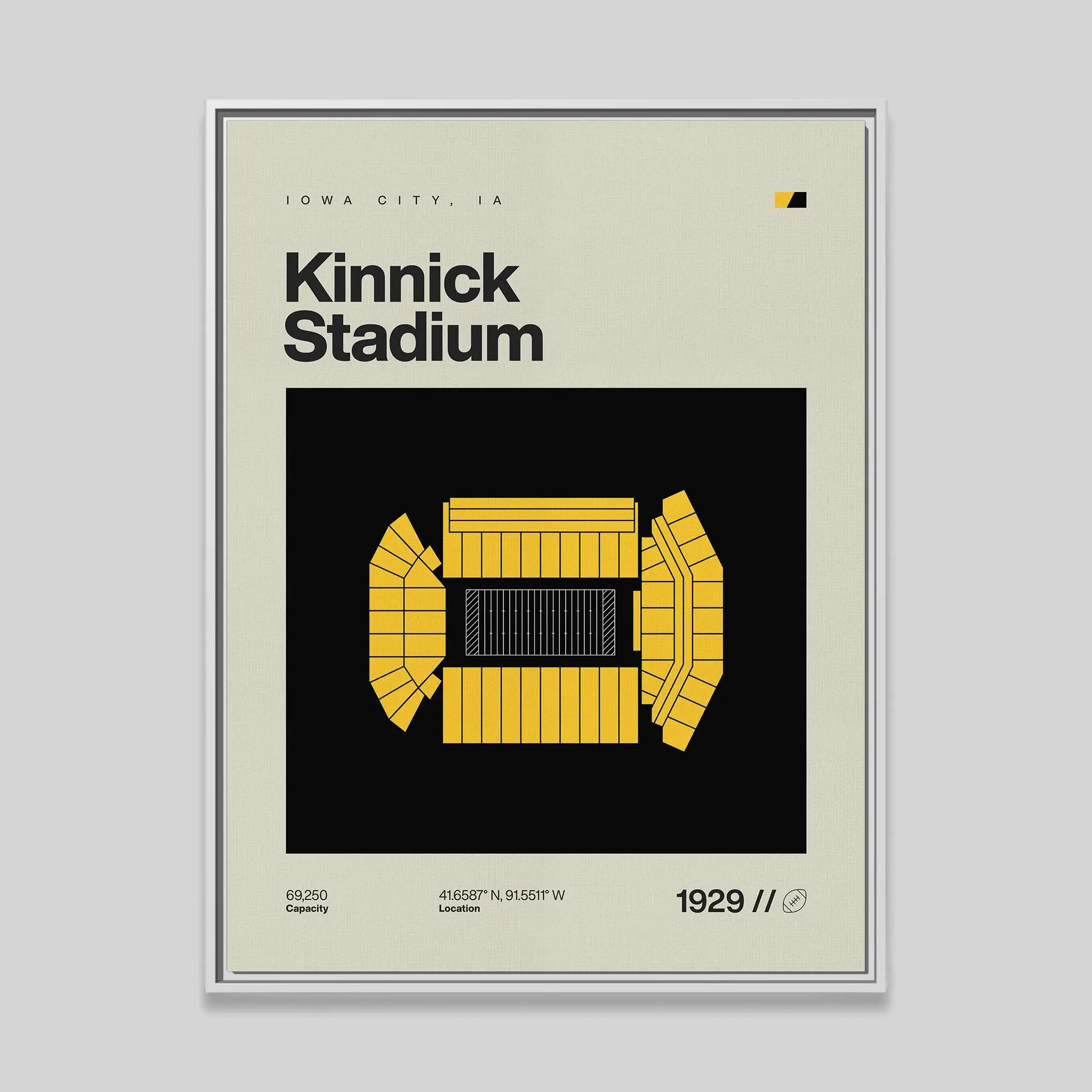 Iowa College Football Stadium Canvas Art
