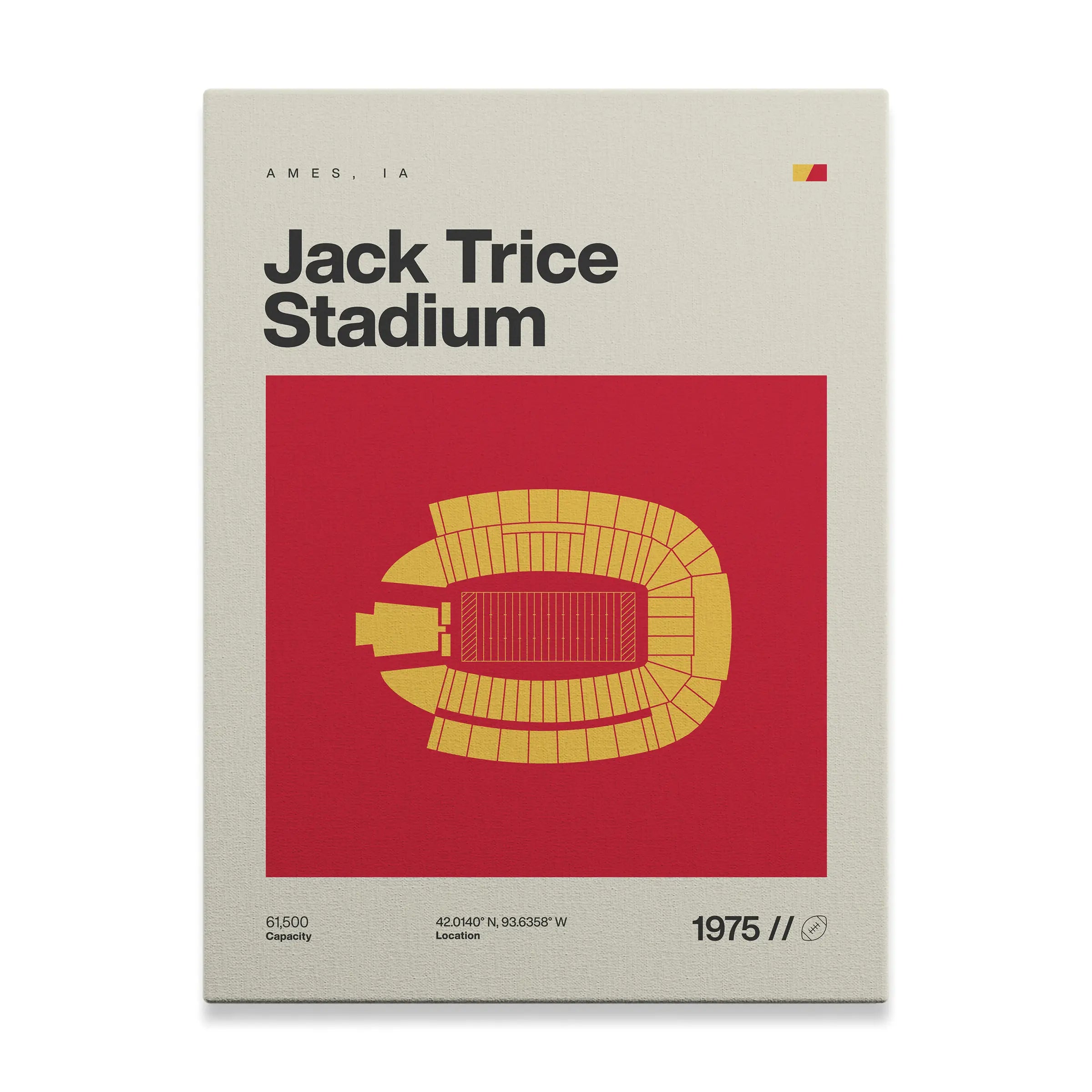 Iowa ST College Football Stadium Canvas Art